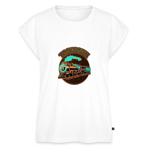Tracorum Cosmic Train - Women's Premium Roll Up Sleeve T-Shirt