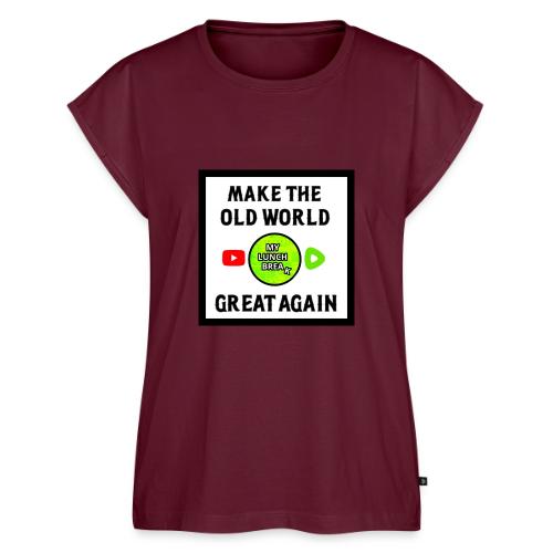 Make The Old World Great Again - Women's Premium Roll Up Sleeve T-Shirt