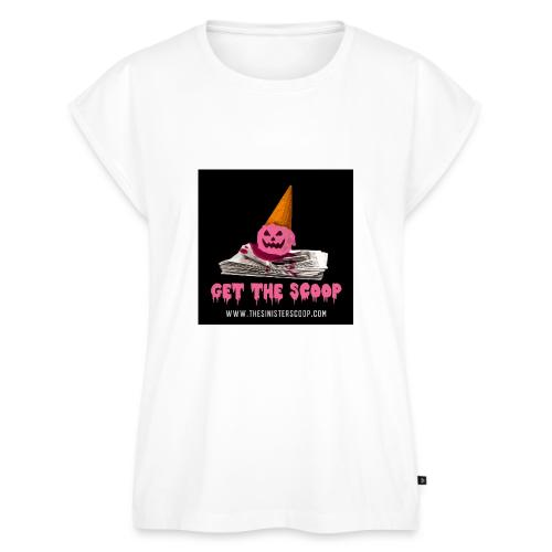 New Pink Scoop - Women's Premium Roll Up Sleeve T-Shirt