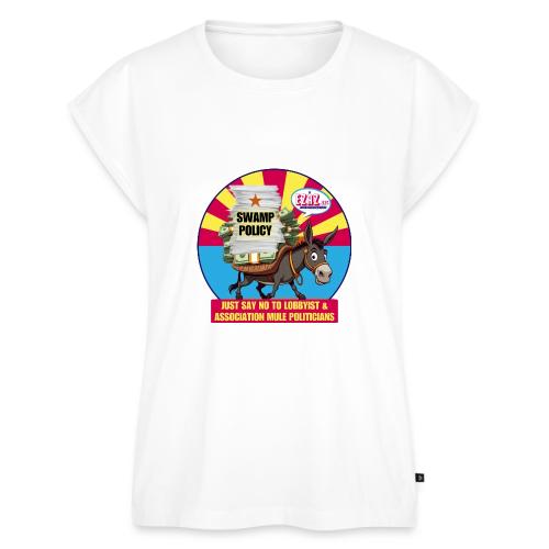 JUST SAY NO TO LOBBYIST MULES - Women's Premium Roll Up Sleeve T-Shirt