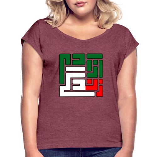 Zan Zendegi Azadi - Women's Roll Cuff T-Shirt