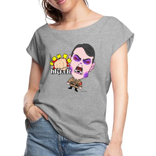 Punch Hitler! - Women's Roll Cuff T-Shirt