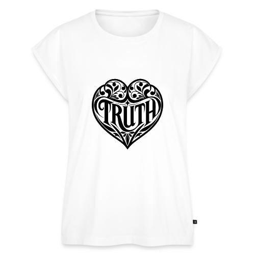 TRUTH in HEART - Women's Premium Roll Up Sleeve T-Shirt