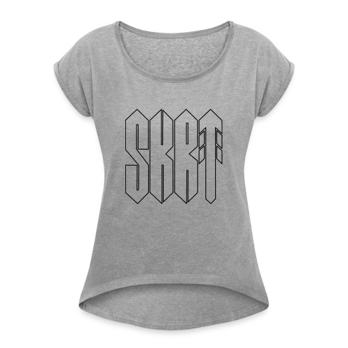 skrt logo - Women's Roll Cuff T-Shirt