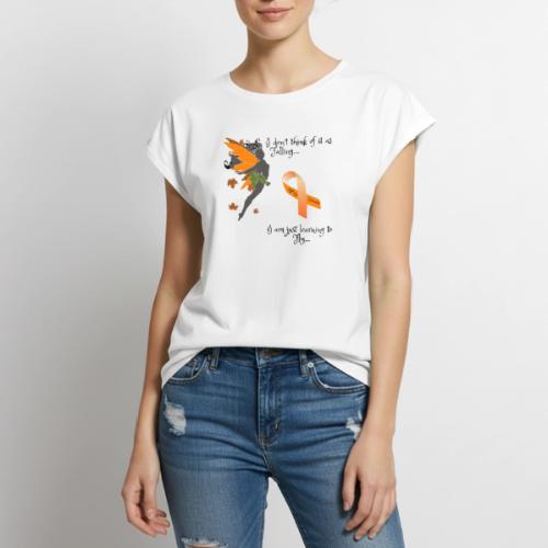 Tripping? Or Learning to Fly - Women's Premium Roll Up Sleeve T-Shirt