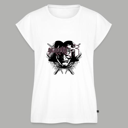 Grappling X Samurai - Women's Premium Roll Up Sleeve T-Shirt