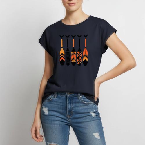 Umbelas Pataxo - Women's Premium Roll Up Sleeve T-Shirt