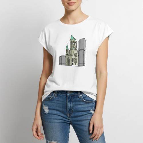Memorial Church Berlin - Women's Premium Roll Up Sleeve T-Shirt