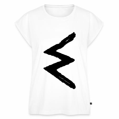 Elder Futhark Rune Sowilo - Letter S - Women's Premium Roll Up Sleeve T-Shirt