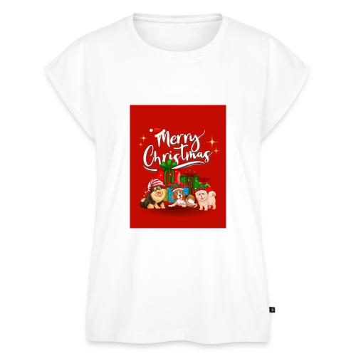 Merry Christmas - Women's Premium Roll Up Sleeve T-Shirt