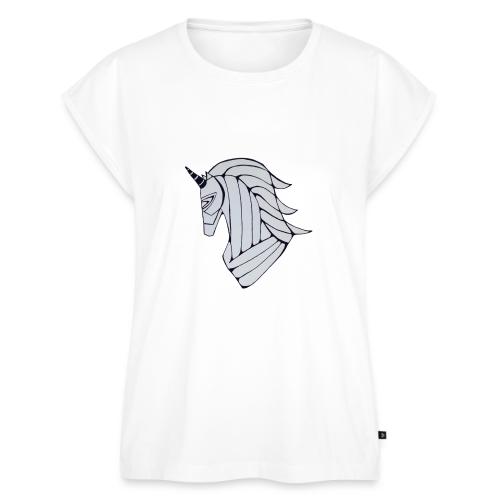 Unicorn Trojan horse - Women's Premium Roll Up Sleeve T-Shirt