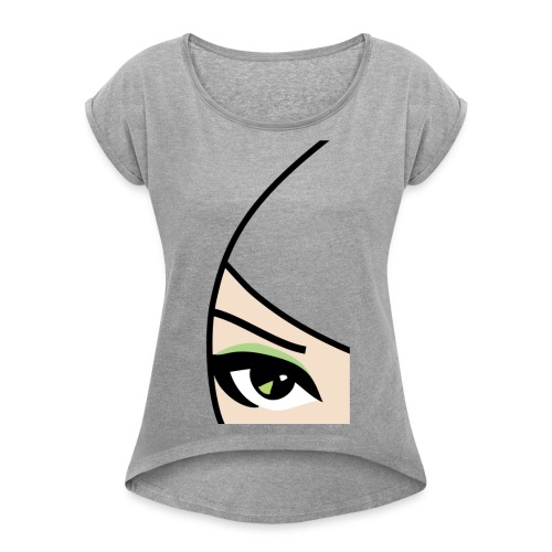 Banzai Chicks Single Eye Women's T-shirt - Women's Roll Cuff T-Shirt