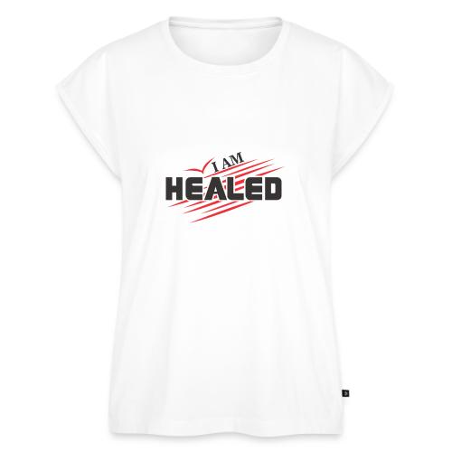 I am Healed - Women's Premium Roll Up Sleeve T-Shirt
