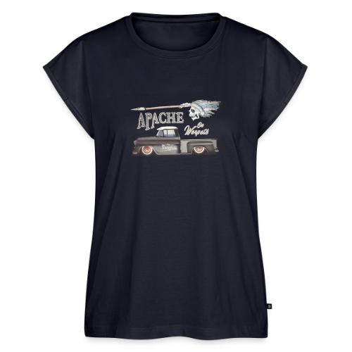 Apache On Warpath - Chevy Truck Task Force - Women's Premium Roll Up Sleeve T-Shirt