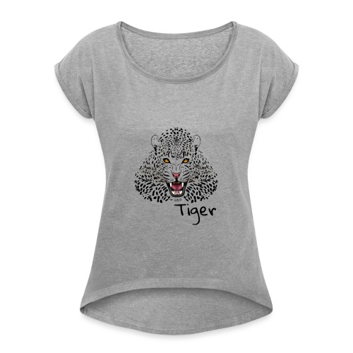 Tiger - Women's Roll Cuff T-Shirt