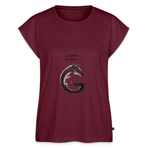 Louisiana gator - Women's Premium Roll Up Sleeve T-Shirt