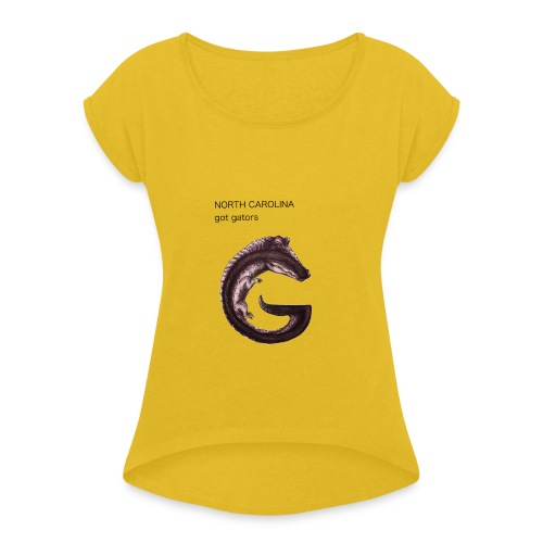 North Carolina gator - Women's Roll Cuff T-Shirt