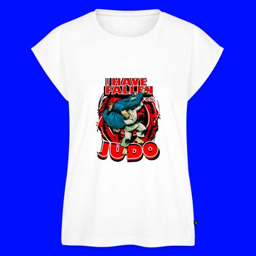 Fallen For Judo - Women's Premium Roll Up Sleeve T-Shirt