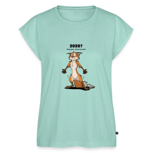 2020? Going great... (for bright backgrounds) - Women's Premium Roll Up Sleeve T-Shirt