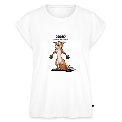 2020? Going great... (for bright backgrounds) - Women's Premium Roll Up Sleeve T-Shirt