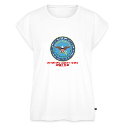 Department of Offense - Women's Premium Roll Up Sleeve T-Shirt