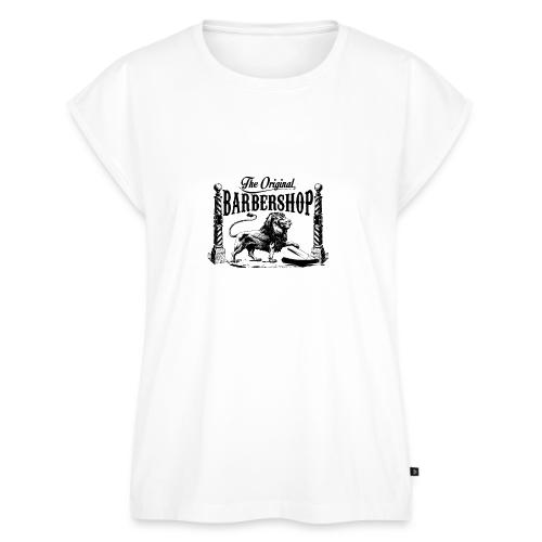The Original Barbershop - Women's Premium Roll Up Sleeve T-Shirt