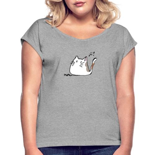 Patchouli the Cat - Women's Roll Cuff T-Shirt