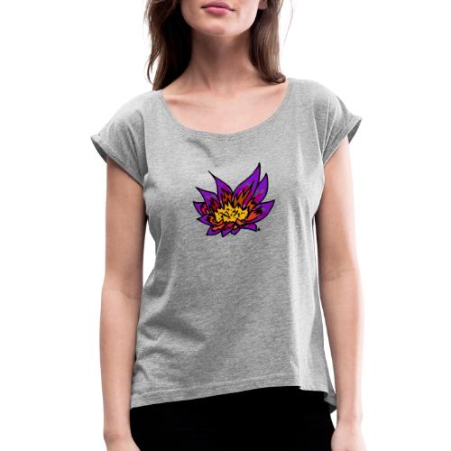Jungle Flower - Women's Roll Cuff T-Shirt