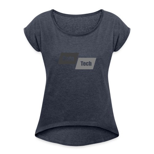 DodaTech Logo - Women's Roll Cuff T-Shirt