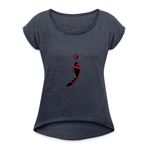 T-shirt_Letter_ZAL - Women's Roll Cuff T-Shirt