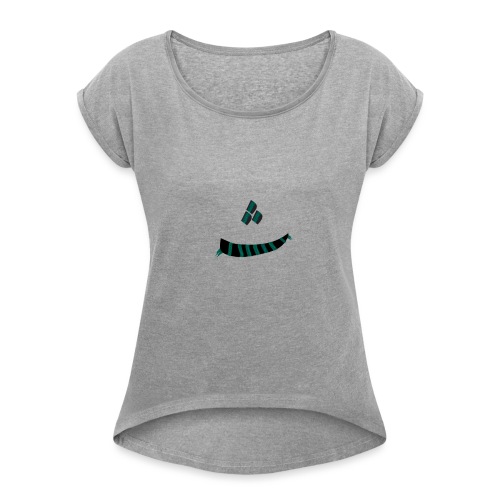 T-shirt_Letter_CE - Women's Roll Cuff T-Shirt
