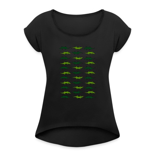 Crocs and gators - Women's Roll Cuff T-Shirt