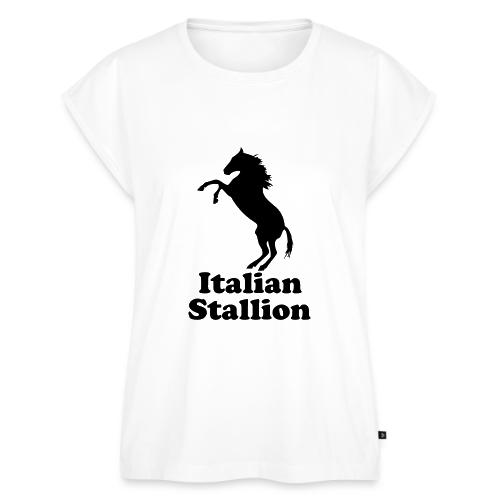 Italian Stallion - Women's Premium Roll Up Sleeve T-Shirt