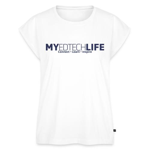 Connect, Learn, Inspire - Women's Premium Roll Up Sleeve T-Shirt