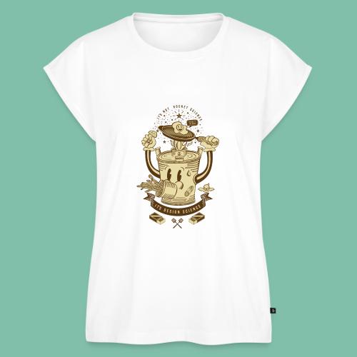 rocket-stove-yellow - Women's Premium Roll Up Sleeve T-Shirt