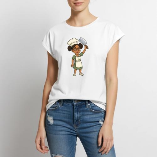 Chop It Like a Chef! - Women's Premium Roll Up Sleeve T-Shirt