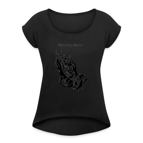 throwinghands - Women's Roll Cuff T-Shirt