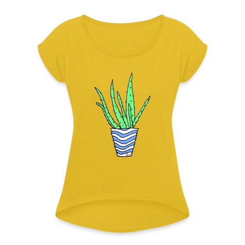 Aloe - Women's Roll Cuff T-Shirt