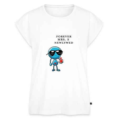 Mrs S Forever Newlywed - Women's Premium Roll Up Sleeve T-Shirt