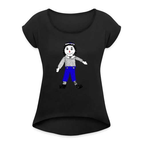 Raggedy Andy - Women's Roll Cuff T-Shirt