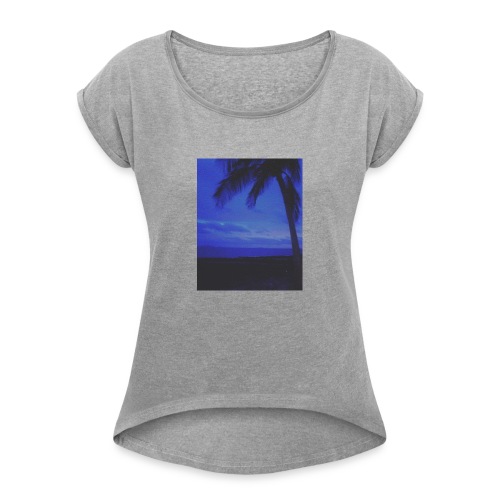 Queensland Palms - Women's Roll Cuff T-Shirt