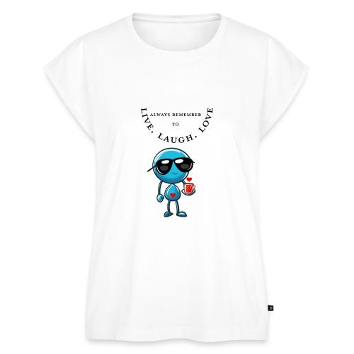 Always Remember to live laugh love - Women's Premium Roll Up Sleeve T-Shirt