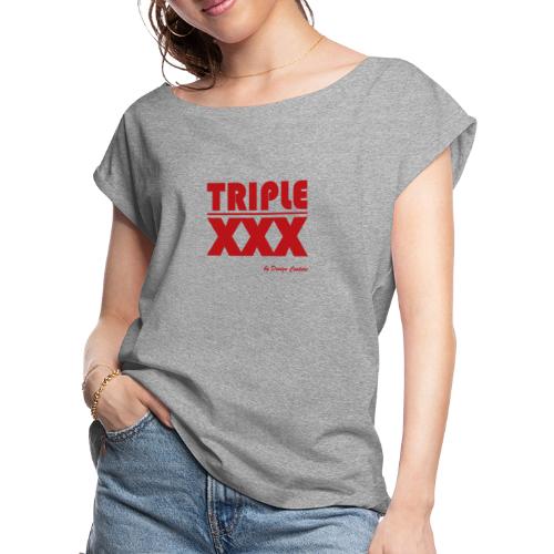 XXX RED - Women's Roll Cuff T-Shirt