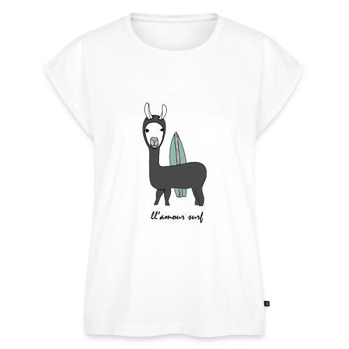 llamour surf. - Women's Premium Roll Up Sleeve T-Shirt