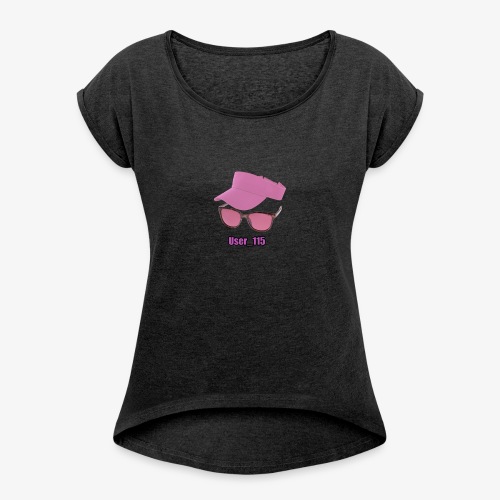 Glasses And Hat - Women's Roll Cuff T-Shirt