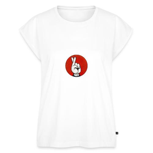 The Fakist Logo - Women's Premium Roll Up Sleeve T-Shirt