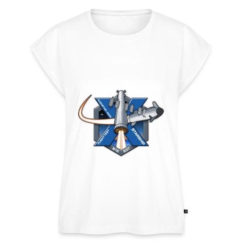 Starship Flight 10 Patch - Women's Premium Roll Up Sleeve T-Shirt