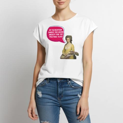 Elizabeth Powell Patriotic Design - Women's Premium Roll Up Sleeve T-Shirt