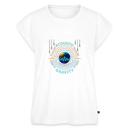 Acoustic Gravity Earth - Women's Premium Roll Up Sleeve T-Shirt