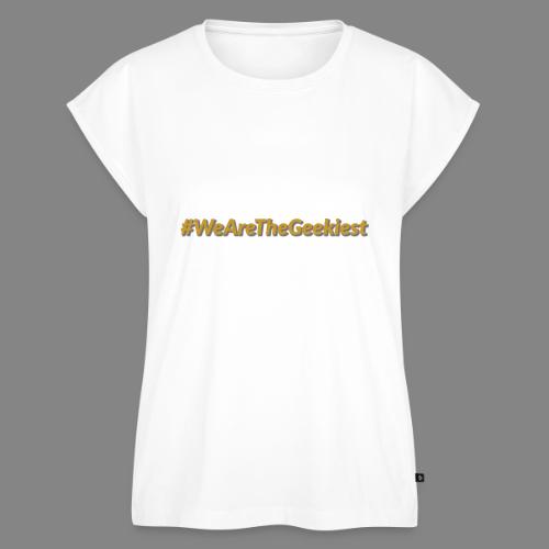 #WeAreTheGeekiest - Women's Premium Roll Up Sleeve T-Shirt
